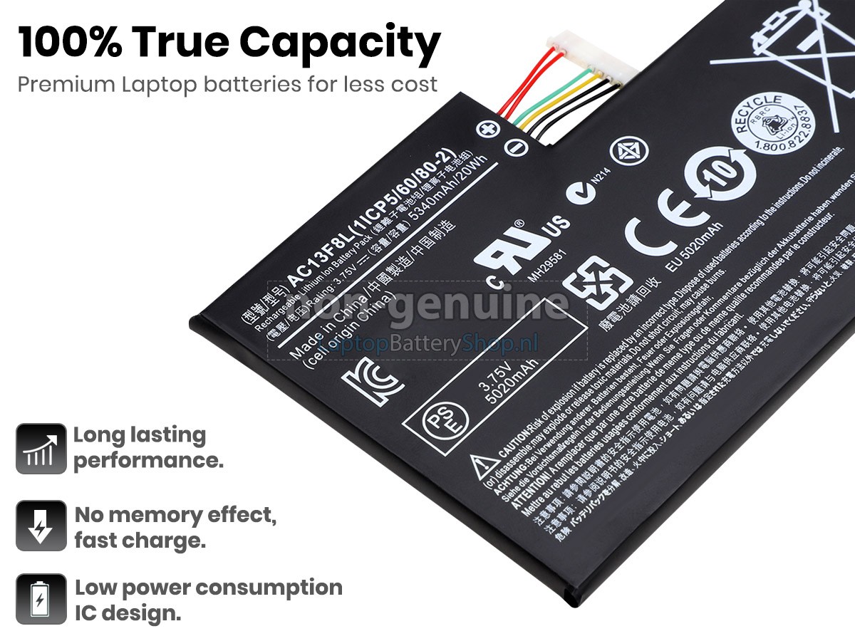 Battery for Acer KT0020G002