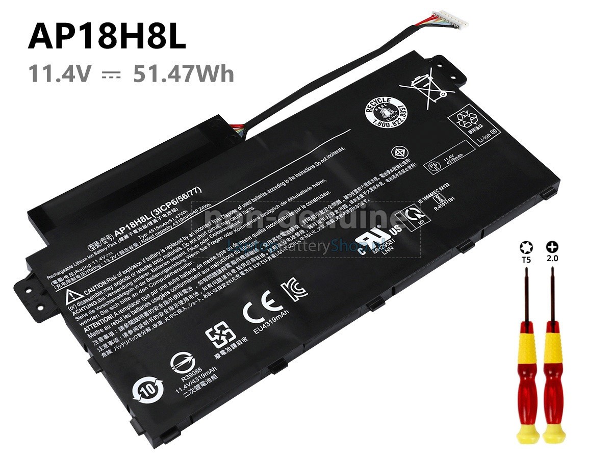 Battery for Acer Aspire 5 A514-51-55RP
