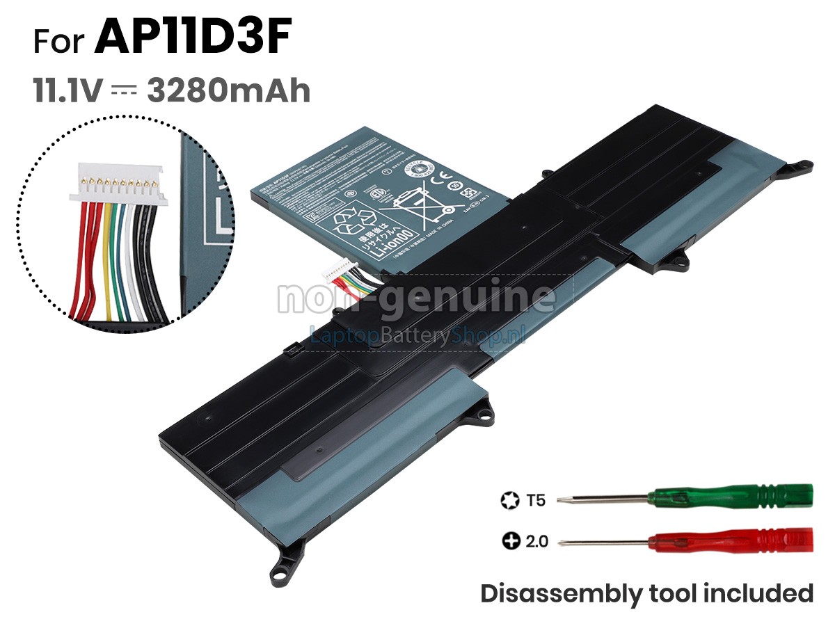Battery for Acer Aspire S3-951-F34C