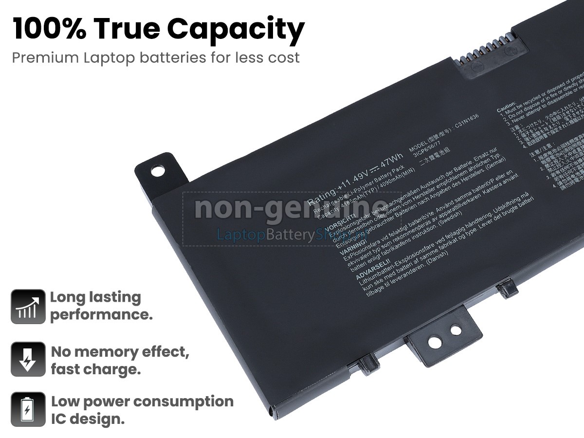 Battery for Asus VivoBook N580GD