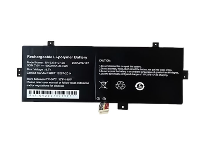 long life AXIOO NV-3378107-2S battery