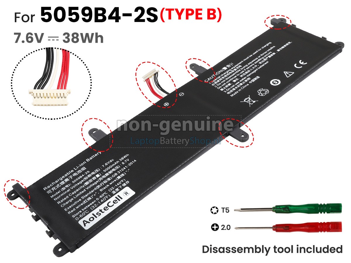 Battery for CHUWI 5059B4-2S