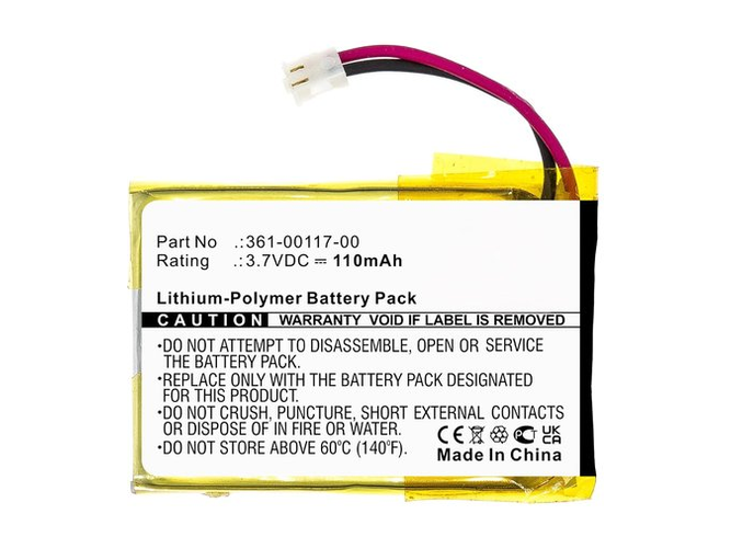 long life Garmin 361-00117-00 battery