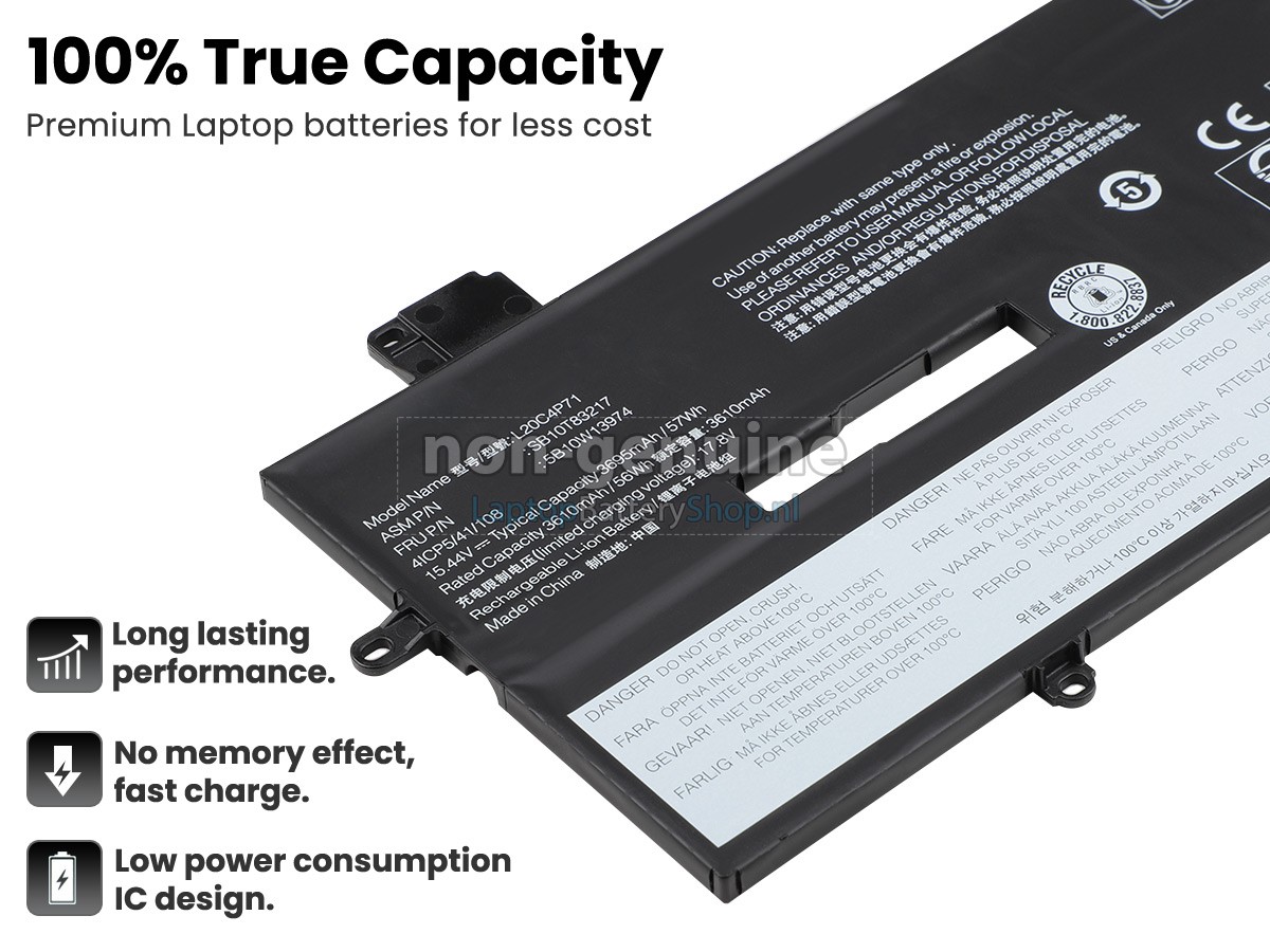 Lenovo ThinkPad X1 CARBON GEN 10-21CB007RTH Replacement Laptop Battery |  Low Prices, Long life