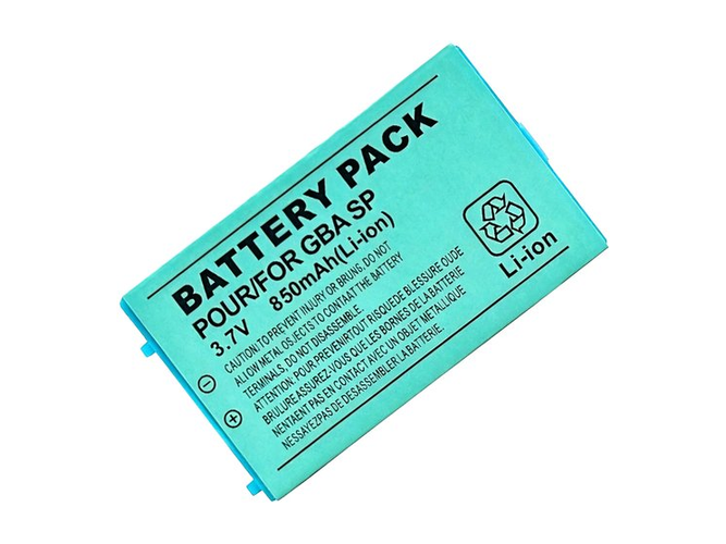 long life Nintendo GBA-SP battery